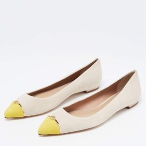 Tory Burch Colour Block Suede Flat Pointy Shoes Size 8
